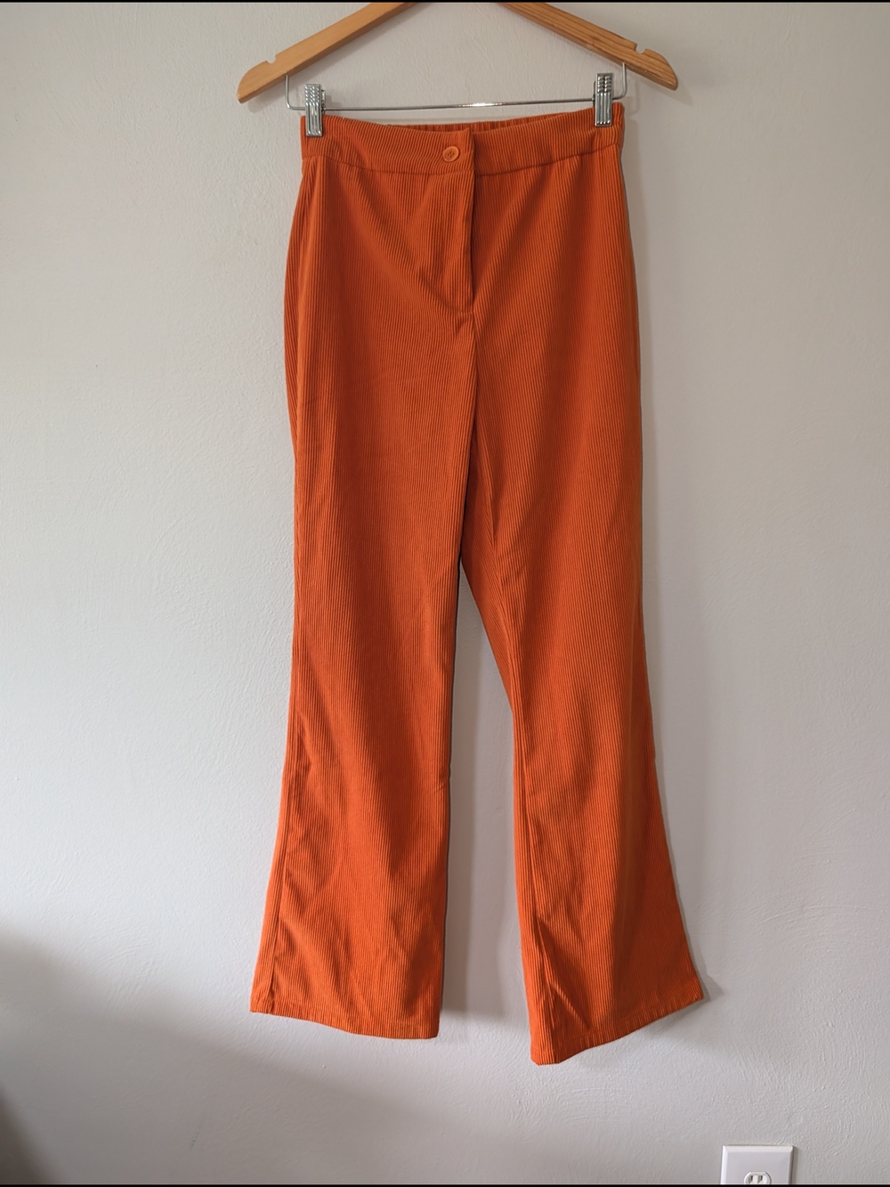 M Sincerely Jules Orange Boot-Cut High-Rise Pants